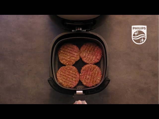 burger patties in der heißluftfritteuse