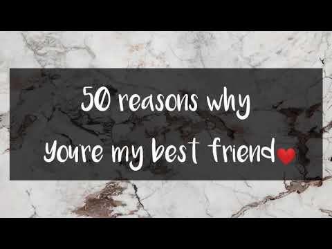 100 anledningar till att jag älskar dig bästa vän