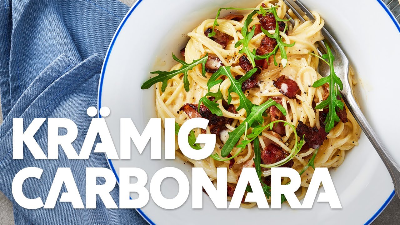 carbonara med grädde