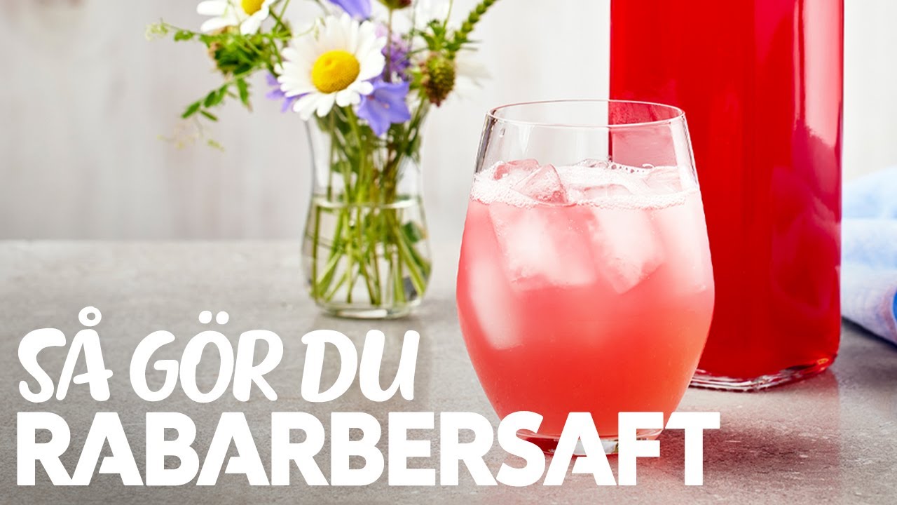 recept på rabarbersaft